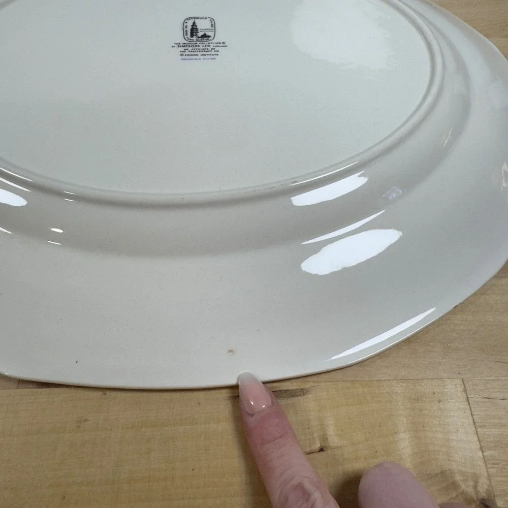 Simpsons Ltd Pfaltzgraff Greenfield Village Henry Ford Museum Platter 15.5